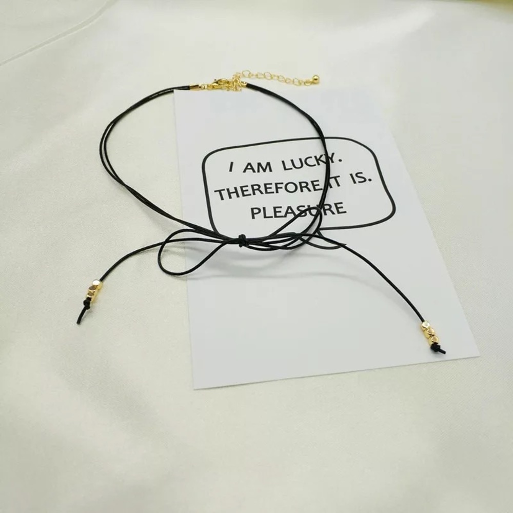 Two layer black chocker